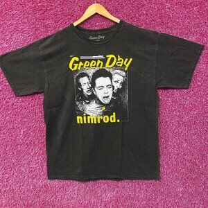 Green Day Yellow Pick - Nimrod Album Rock Band T-Shirt Large